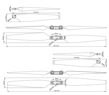 Propeller Sunnysky EOLO CN13x5 Folding