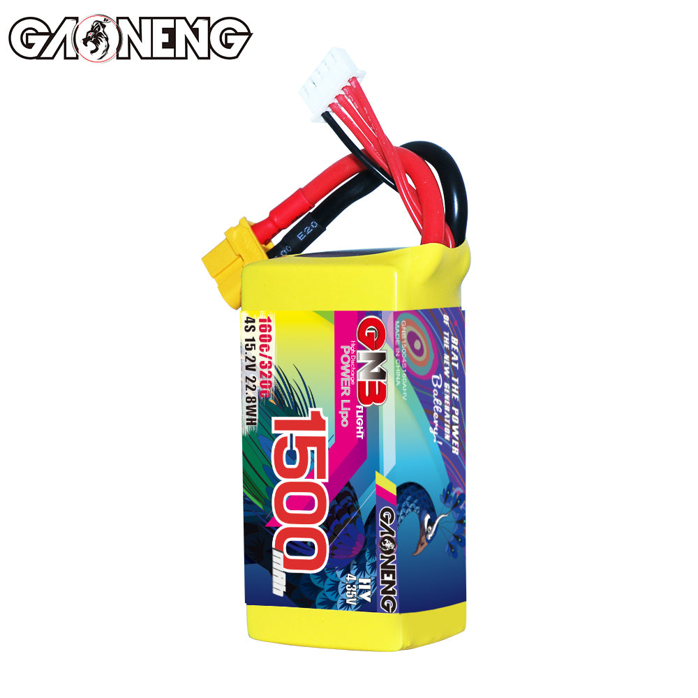 Battery GNB GAONENG 1500mah 4S1P 15.2V HV 160C XH-JST 5P  XT60