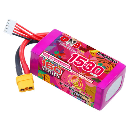 Battery GNB GAONENG 1530mah 4S1P 14.8V 160C XH-JST 5P  XT60