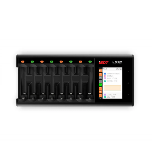 Charger ISDT N8 Multi-slot Fast for AA/AAA Rechargeable Batteries