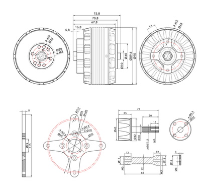Motor T-Motor AT8020 180KV