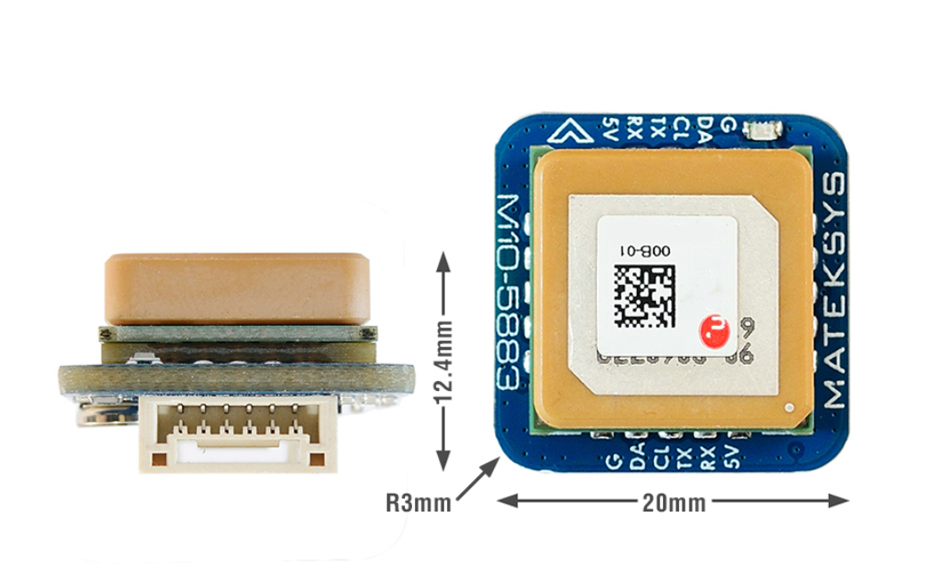 GPS Module Mateksys M10Q-5883 with compass