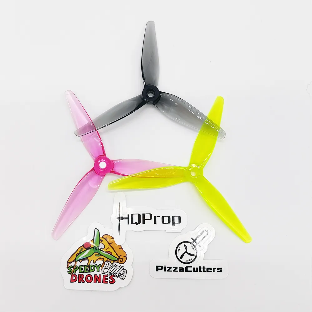 Propellers HQProp PizzaCutters 5037 3-Blade 5" Grey (2CCW+2CW)