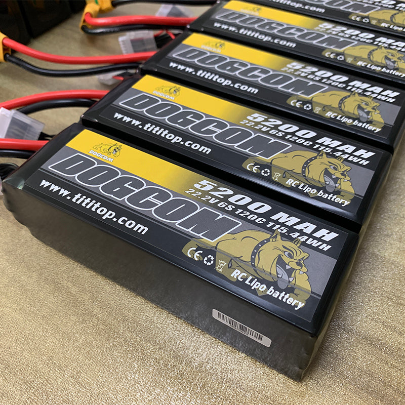 Battery DOGCOM 5200mAh 6S 120C 22.2V LiPo XT90