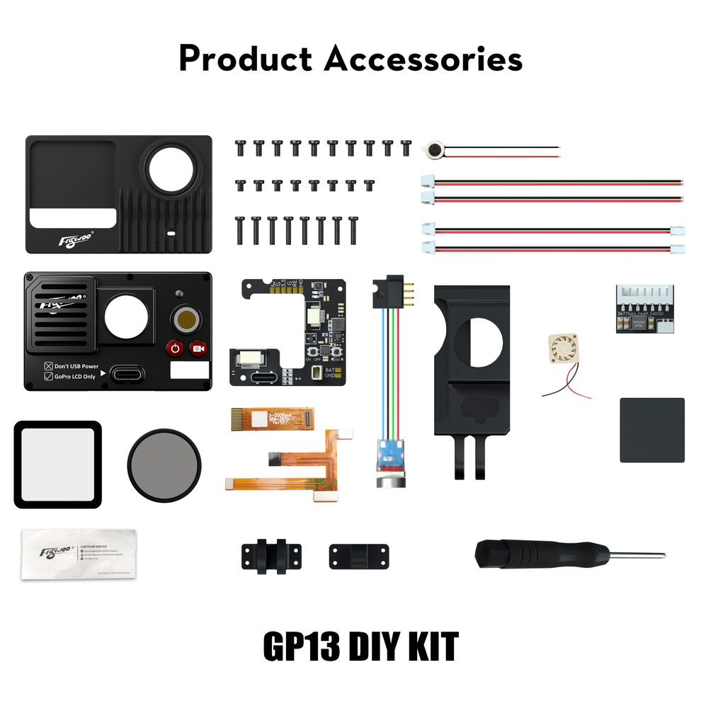 Flywoo GP13 2.1 Pro - Kit para Montagem de Câmera de Ação