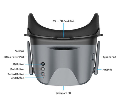 Goggles BetaFPV VR04 HD