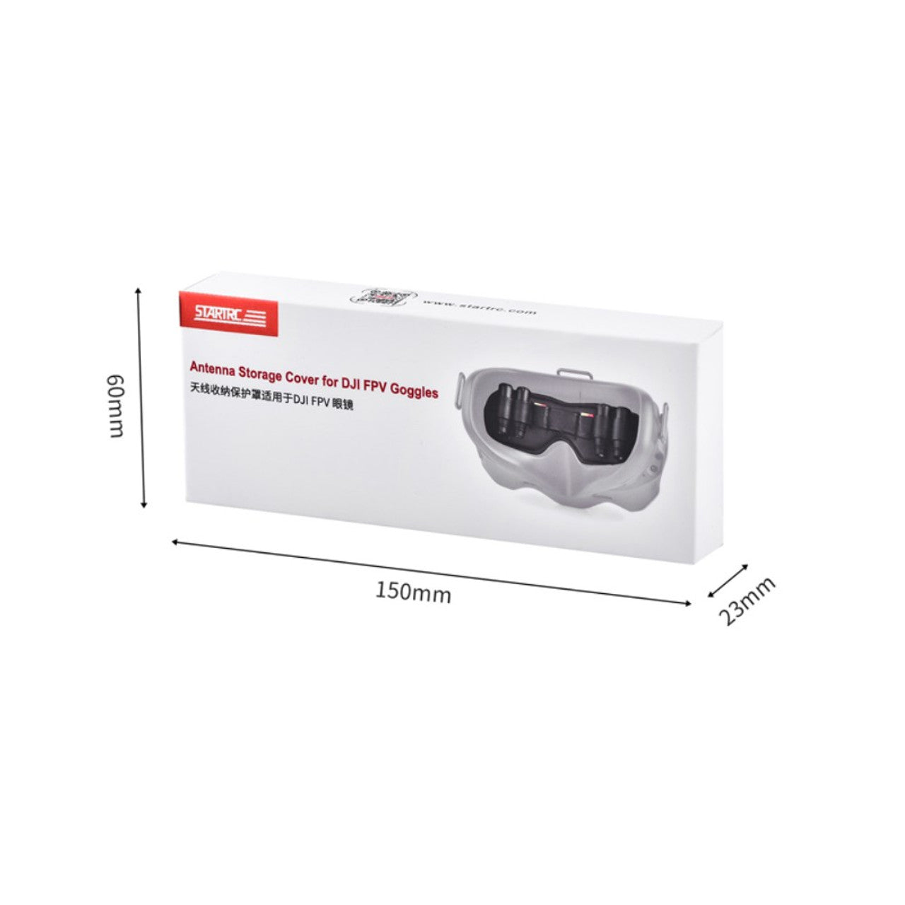 6750 5 lens protector startrc with antenna storage box for dji fpv goggles v2
