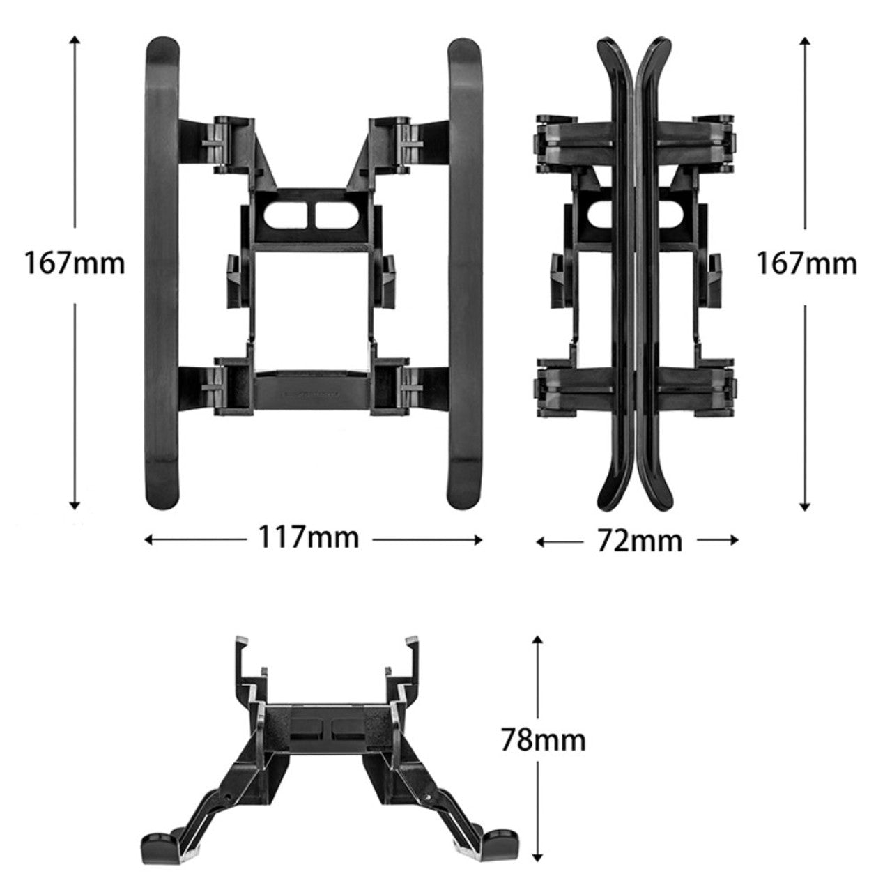 6762 12 foldable extended landing gear startrc for dji fpv