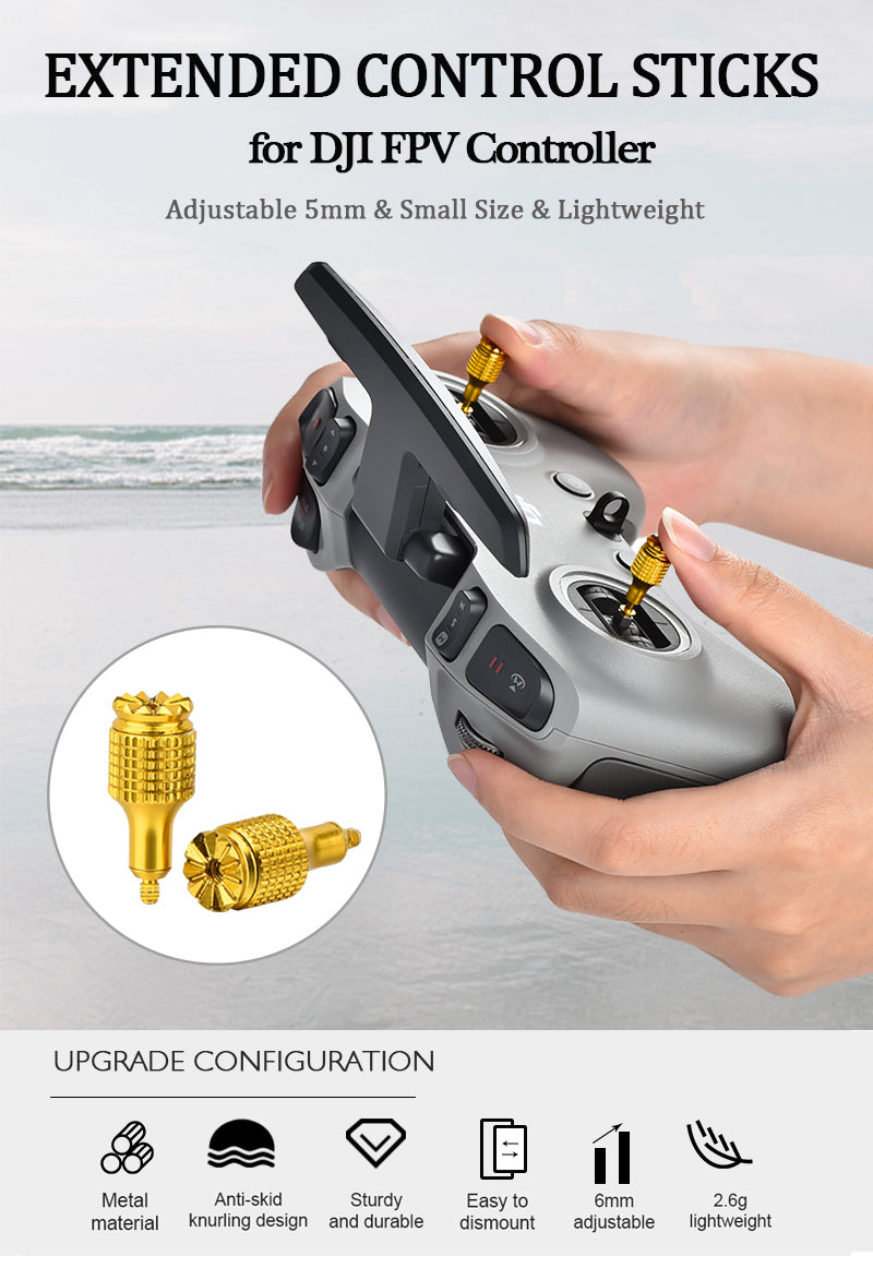 6777 8 adjustable control stick startrc for dji fpv dji avata controller