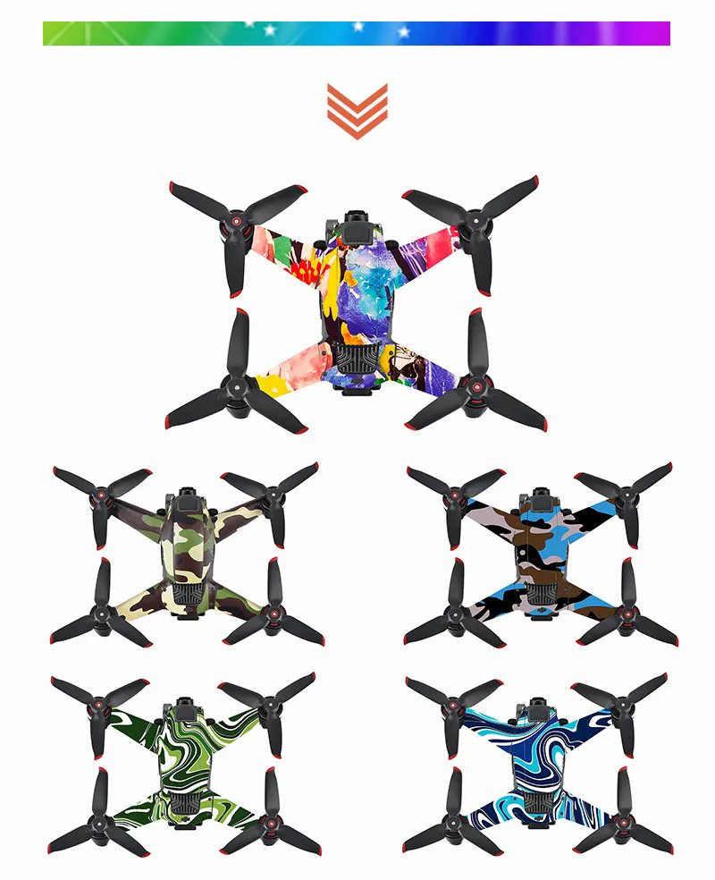 6789 7 body remote controller stikers startrc for dji fpv style 2