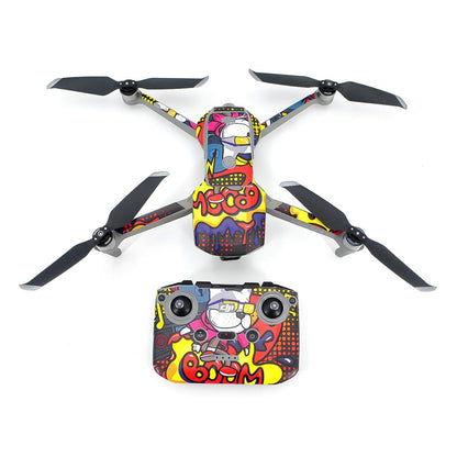 6888 1 body remote controller stikers startrc for dji mavic air 2 cartoon graffiti