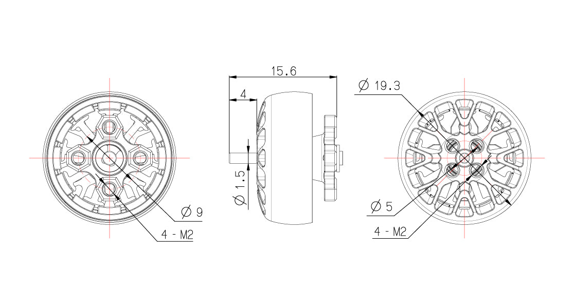8436 5 motor speedybee 1404 4500kv