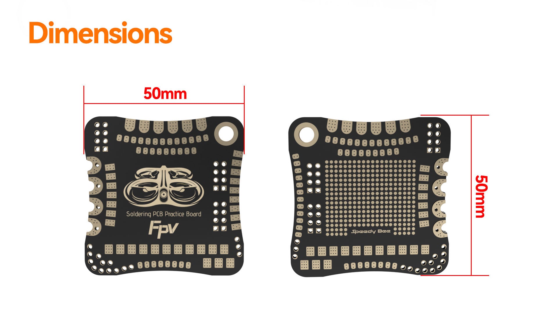 8463 2 fpv soldering practice board speedybee 4pcs