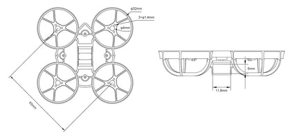 8883 3 frame betafpv meteor65 micro clear