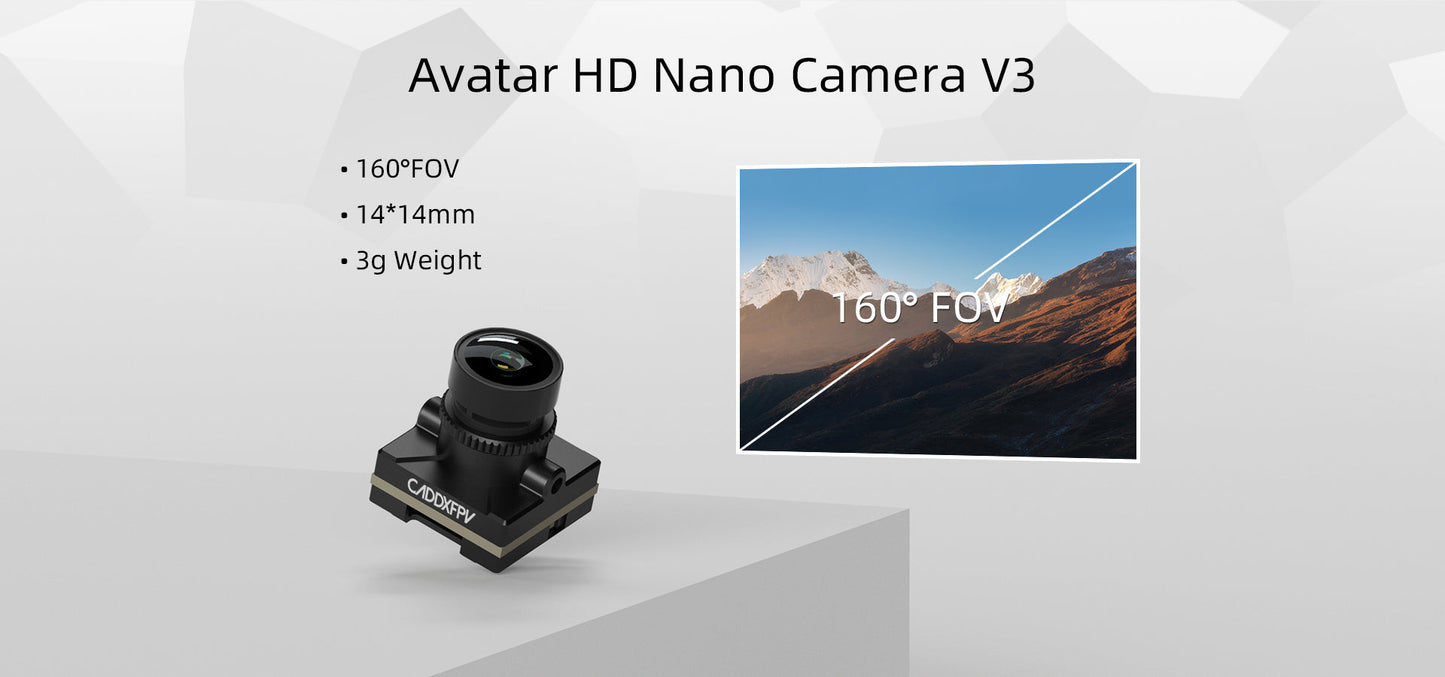 9768 9 fpv camera walksnail avatar nano v3 with 9cm cable
